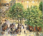 Camille Pissarro Paris spring sunshine streetscape china oil painting reproduction